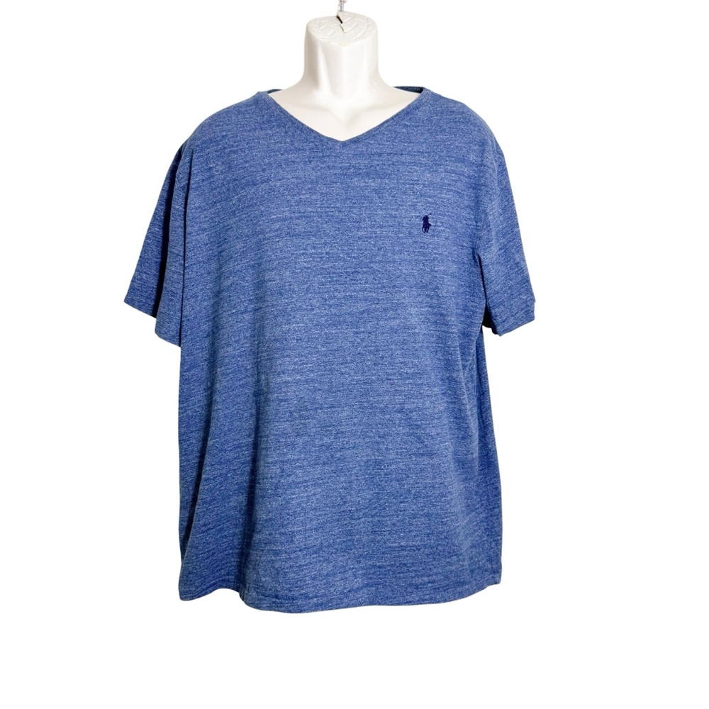 Polo Ralph Lauren Men’s Blue Classic-Fit V-Neck Tee‎ Size XXL - Picture 2 of 7
